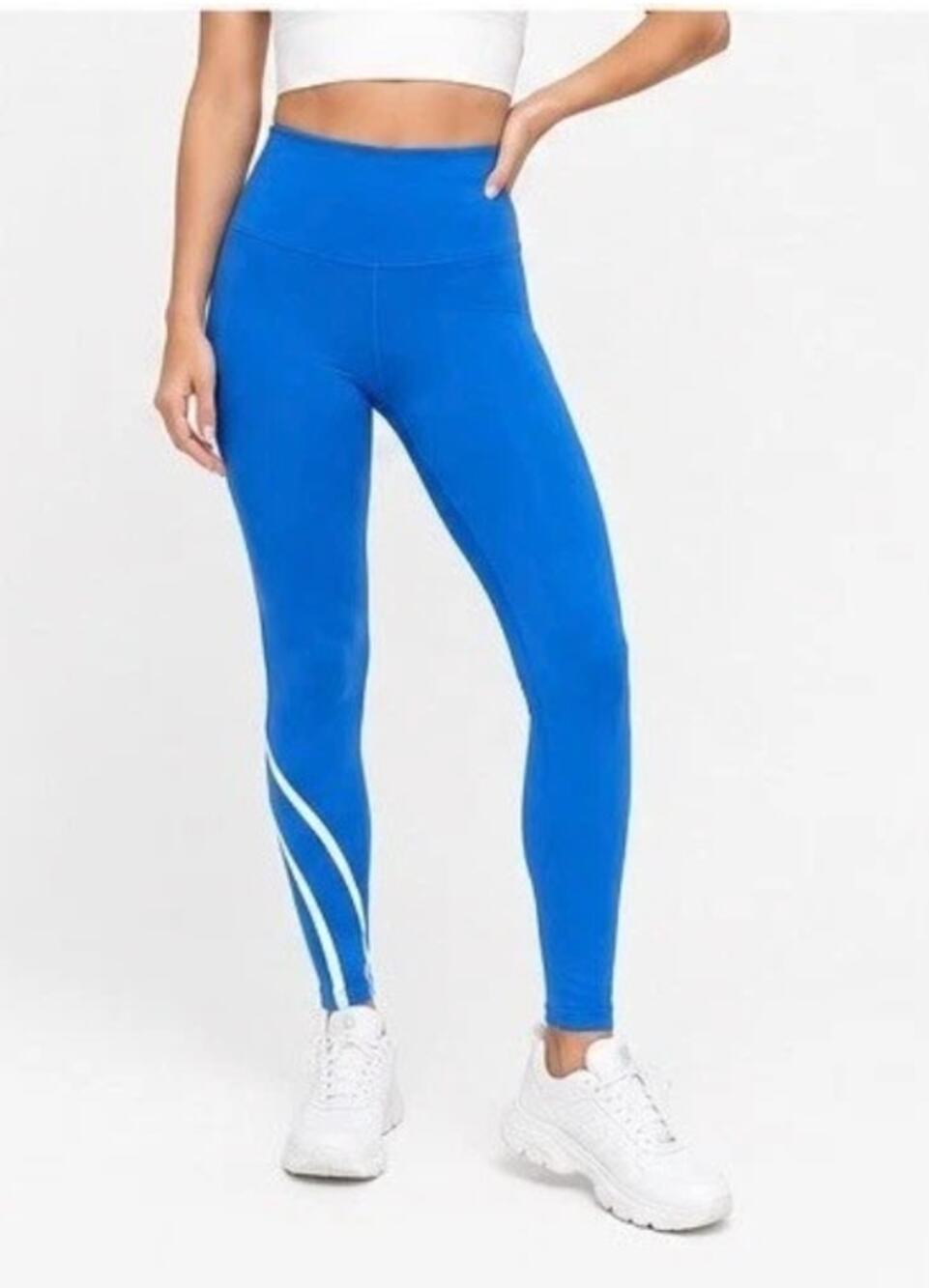 Addison Bay Women's Pine Fitness Leggings EJ2 Americana Blue, Medium